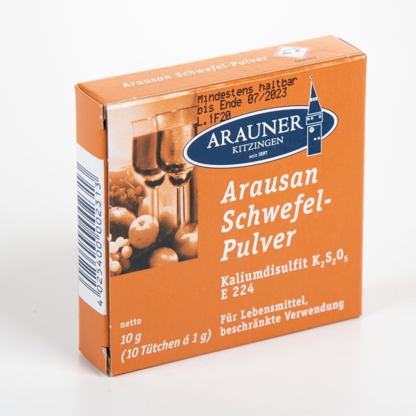 Kaliumdisulfit 10 x 1 g Schwefel-Pulver
